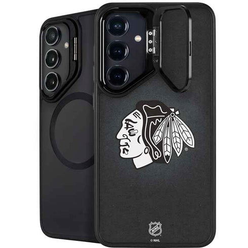 NHL Chicago Blackhawks Black Background Galaxy S26 Plus Kickstand Case