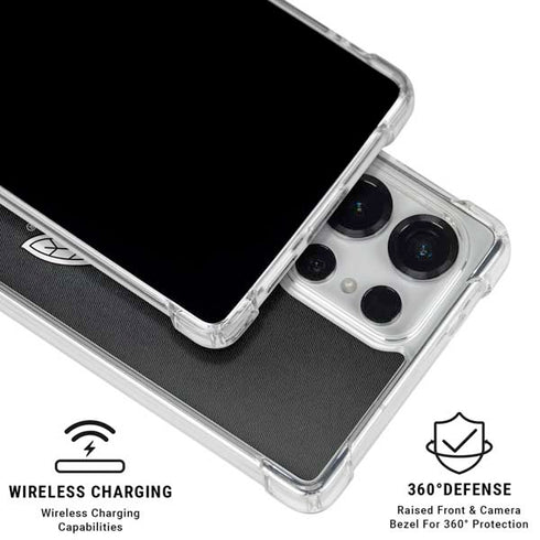 NHL Chicago Blackhawks Black Background Galaxy S26 Ultra Clear Case