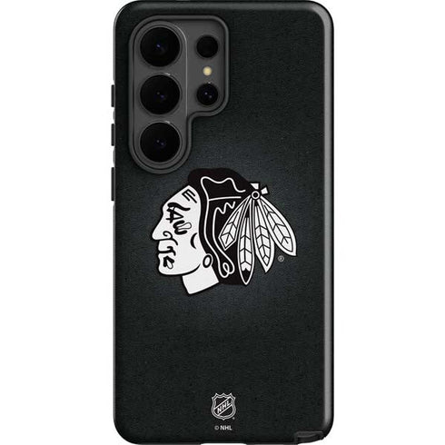NHL Chicago Blackhawks Black Background Galaxy S26 Ultra Impact Case
