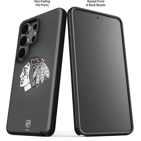 NHL Chicago Blackhawks Black Background Galaxy S26 Ultra Impact Case