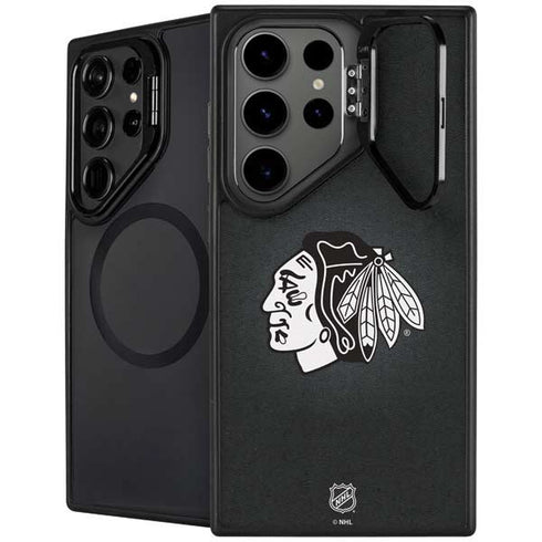 NHL Chicago Blackhawks Black Background Galaxy S26 Ultra Kickstand Case