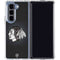 NHL Chicago Blackhawks Black Background Galaxy Z Fold5 5G Clear Case