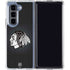 NHL Chicago Blackhawks Black Background Galaxy Z Fold5 5G Clear Case