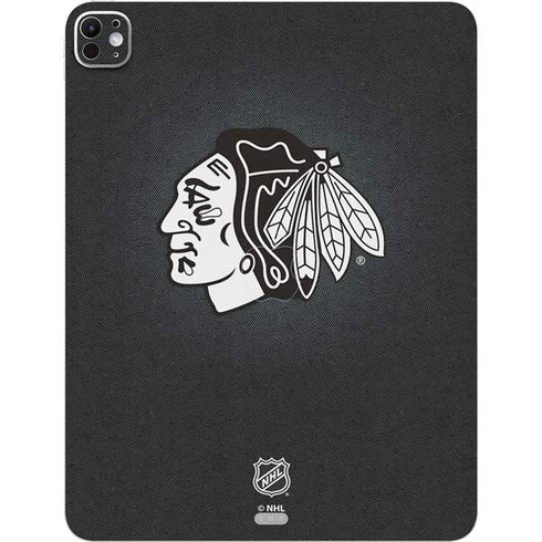 NHL Chicago Blackhawks Black Background iPad Pro 13in M4 (2024) Skin