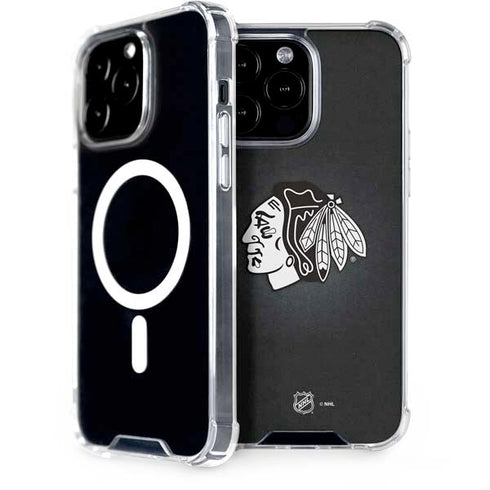 NHL Chicago Blackhawks Black Background iPhone Cases