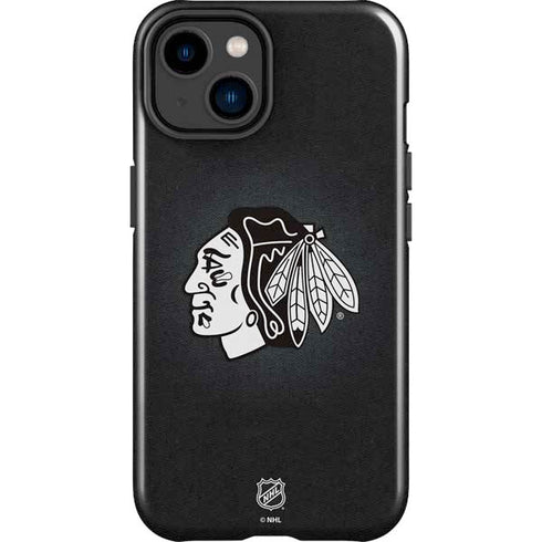 NHL Chicago Blackhawks Black Background iPhone 15 Impact Case