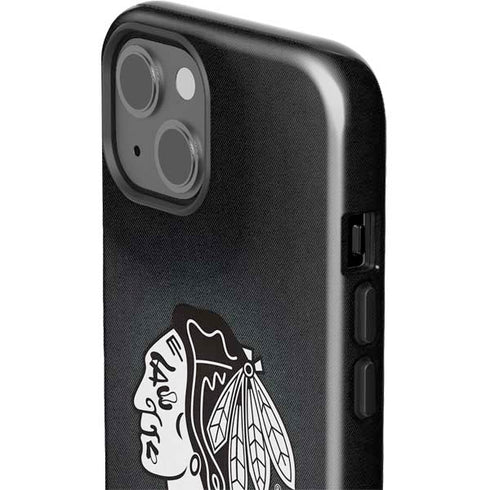 NHL Chicago Blackhawks Black Background iPhone 15 Impact Case