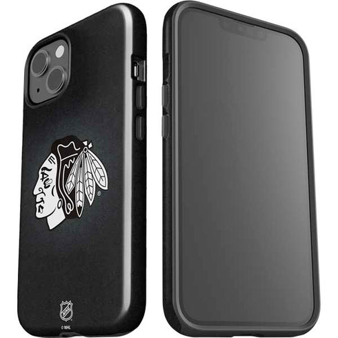 NHL Chicago Blackhawks Black Background iPhone 15 Impact Case
