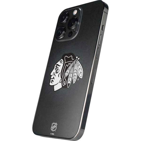 NHL Chicago Blackhawks Black Background iPhone 15 Pro Max Skin