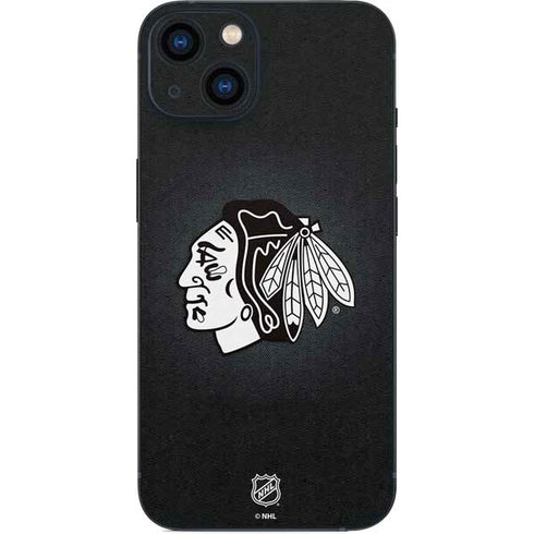 NHL Chicago Blackhawks Black Background iPhone 15 Skin