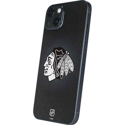 NHL Chicago Blackhawks Black Background iPhone 15 Skin