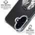 NHL Chicago Blackhawks Black Background iPhone 16 Clear Case
