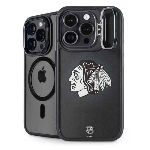 NHL Chicago Blackhawks Black Background iPhone 16 Pro Kickstand Case