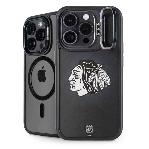 NHL Chicago Blackhawks Black Background iPhone 16 Pro Max Kickstand Case