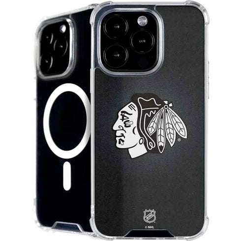 NHL Chicago Blackhawks Black Background iPhone 16 Pro Max MagSafe Case