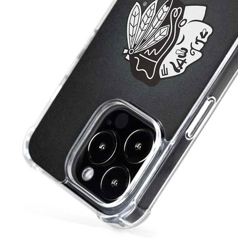 NHL Chicago Blackhawks Black Background iPhone 16 Pro Max MagSafe Case