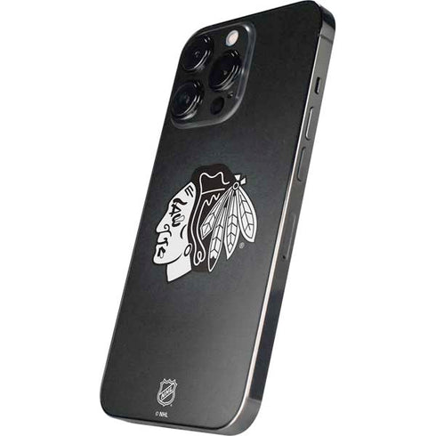 NHL Chicago Blackhawks Black Background iPhone 16 Pro Max Skin