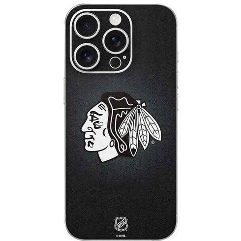 NHL Chicago Blackhawks Black Background iPhone 16 Pro Skin