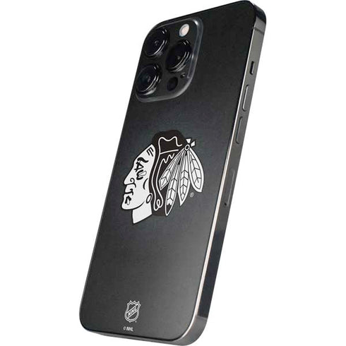 NHL Chicago Blackhawks Black Background iPhone 16 Pro Skin