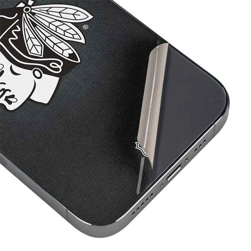 NHL Chicago Blackhawks Black Background iPhone 16 Pro Skin