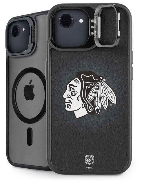 NHL Chicago Blackhawks Black Background iPhone 16e Kickstand Case