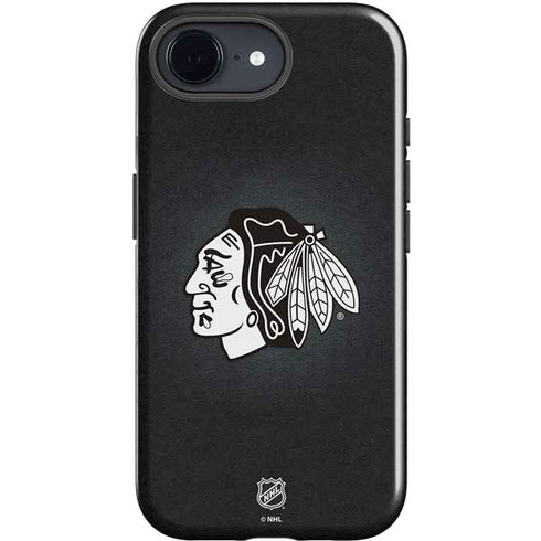 NHL Chicago Blackhawks Black Background iPhone 16e Impact Case