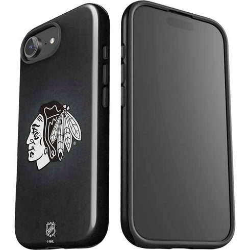 NHL Chicago Blackhawks Black Background iPhone 16e Impact Case
