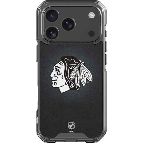 NHL Chicago Blackhawks Black Background iPhone 18 Pro Clear Case