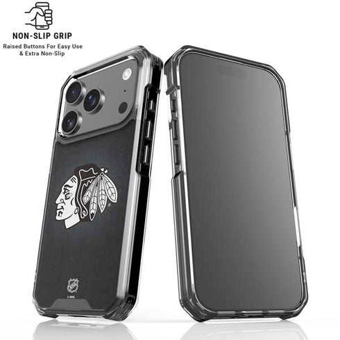NHL Chicago Blackhawks Black Background iPhone 18 Pro Clear Case
