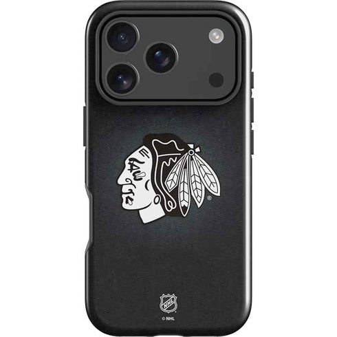 NHL Chicago Blackhawks Black Background iPhone 18 Pro Max Impact Case