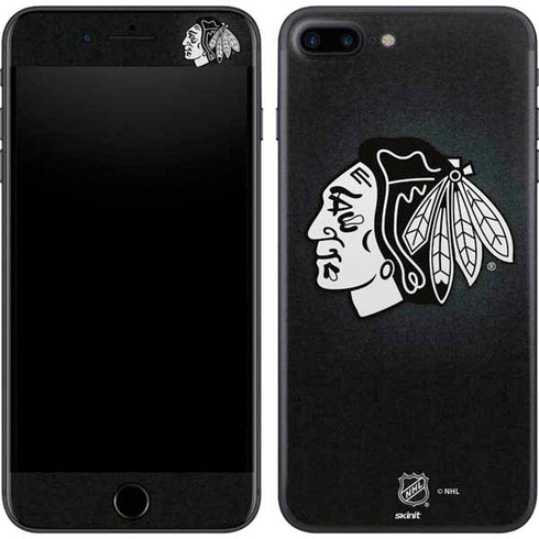 NHL Chicago Blackhawks Black Background iPhone 8 Plus Skin