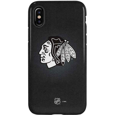 NHL Chicago Blackhawks Black Background iPhone X Pro Case