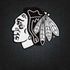 NHL Chicago Blackhawks Black Background iPhone XR Pro Case