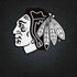 NHL Chicago Blackhawks Black Background iPhone XS Max Skin
