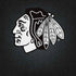 NHL Chicago Blackhawks Black Background iPhone XS Pro Case