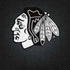 NHL Chicago Blackhawks Black Background iPhone XS Skin