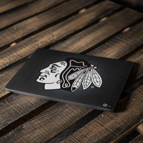 NHL Chicago Blackhawks Black Background Apple MacBook Air Skin
