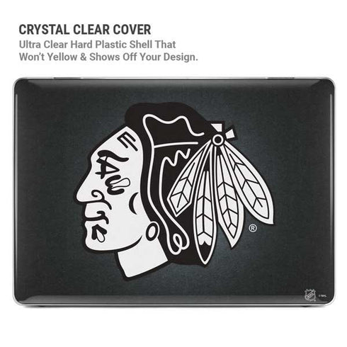 NHL Chicago Blackhawks Black Background MacBook Pro 14in (2021-24) Case plus Skin
