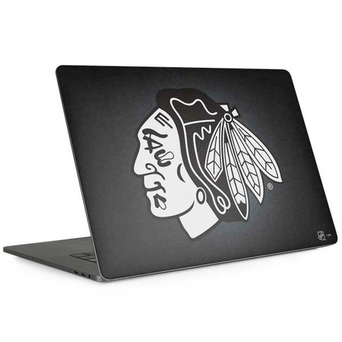 NHL Chicago Blackhawks Black Background MacBook Skins