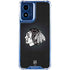 NHL Chicago Blackhawks Black Background Moto G 5G (2024) Clear Case