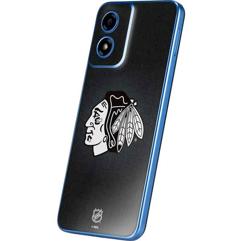 NHL Chicago Blackhawks Black Background Moto G Play 4G (2024) Skin