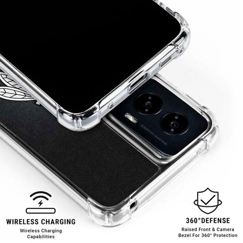 NHL Chicago Blackhawks Black Background Moto G Power 5G (2024) Clear Case