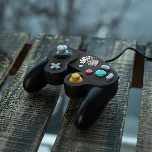 NHL Chicago Blackhawks Black Background Nintendo GameCube Controller Skin