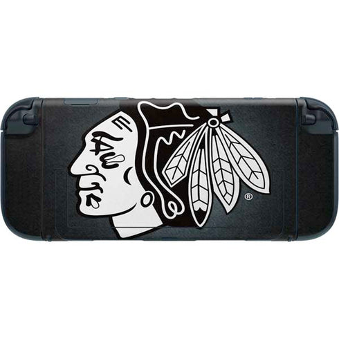 NHL Chicago Blackhawks Black Background Nintendo Switch 2 (2025) with Joy-Con Skin