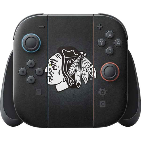 NHL Chicago Blackhawks Black Background Nintendo Switch 2 (2025) Joy-Con Controller Skin