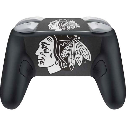 NHL Chicago Blackhawks Black Background Nintendo Switch 2 (2025) Pro Controller Skin