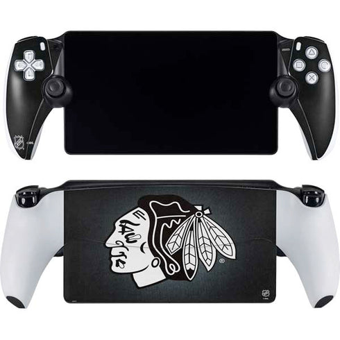 NHL Chicago Blackhawks Black Background PlayStation Portal Remote Player Skin