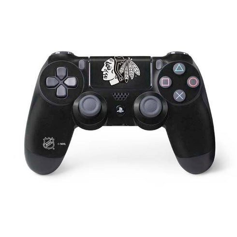 NHL Chicago Blackhawks Black Background PS4 Controller Skin