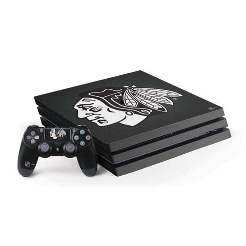 NHL Chicago Blackhawks Black Background PS4 Pro Bundle Skin