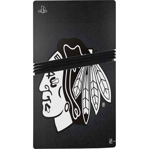 NHL Chicago Blackhawks Black Background PS5 Pro Bundle Skin